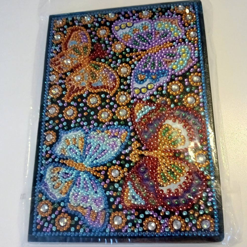 Leather bound journal butterflies